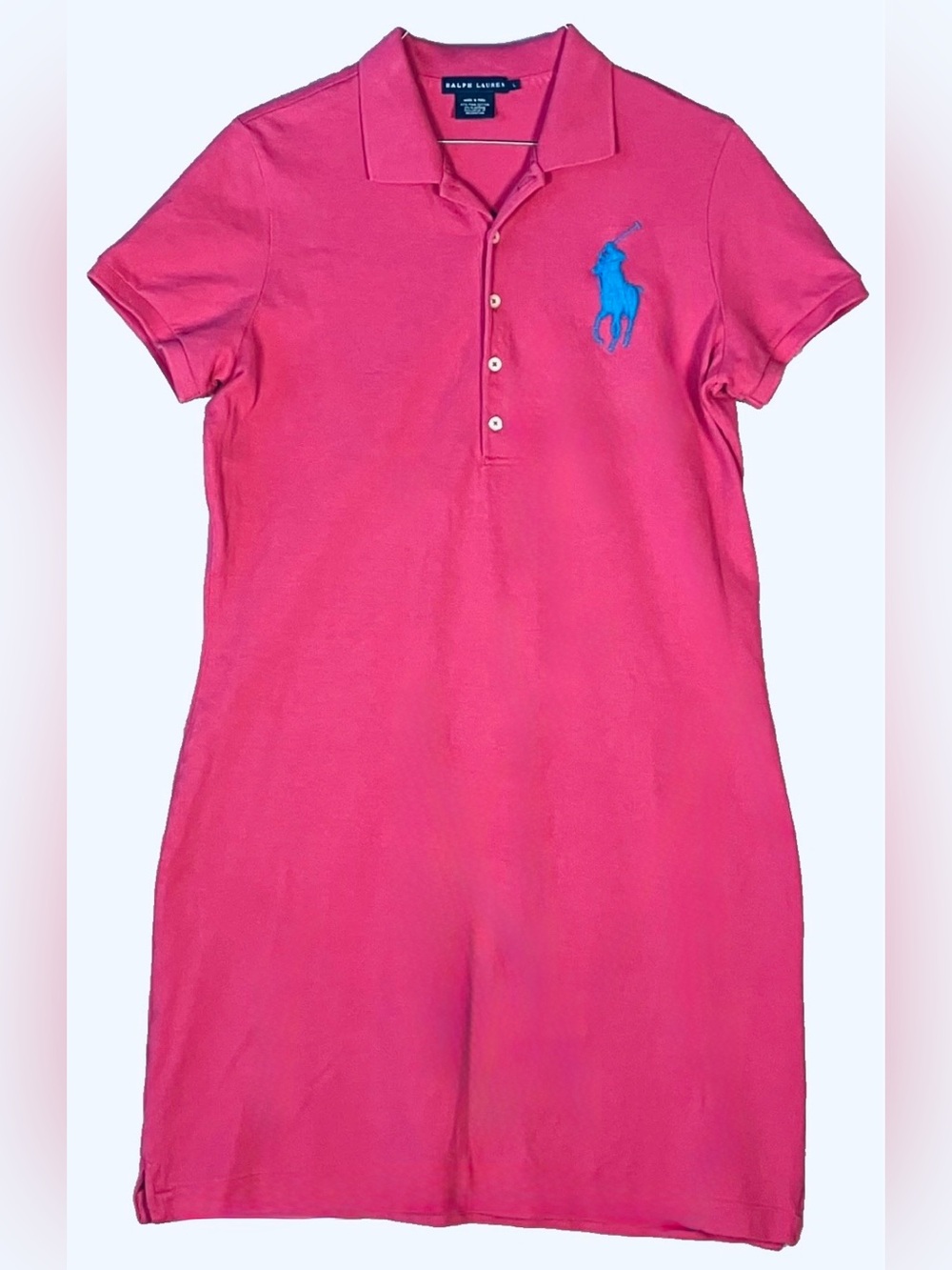 Ralph Lauren Blue label woman’s Polo/Golf Dress-Pima Cotton-Large Pony Sz. L